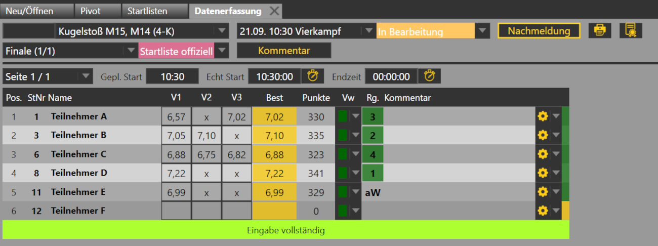 datenerfassung